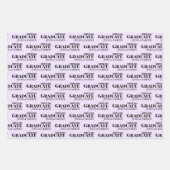 大学院タイポグラフィスクリプト幾何学 ラッピングペーパーシート (正面)