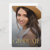 大学院タイポグラフィモダン卒業 案内状 (正面/裏面)