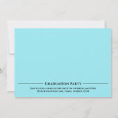 大学院タイポグラフィ写真シンプルおもしろいレトロ 招待状 (裏面)