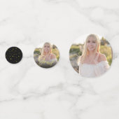 大学院タイポグラフィ卒業写真シンプル コンフェッティ (裏面)