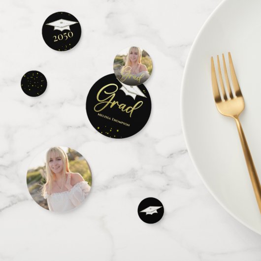 大学院タイポグラフィ卒業写真シンプル コンフェッティ (グループ)