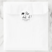 大学院タイポグラフィ彼女がやったモダン ラウンドシール (バッグ)