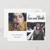 大学院タイポグラフィ愛感謝していと | 2枚 案内ポストカード (正面/裏面)