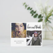 大学院タイポグラフィ愛感謝していと | 2枚 案内ポストカード (スタンド正面)