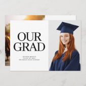 大学院タイポグラフィ2写真研究科 招待状 (正面/裏面)