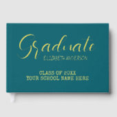 大学院ティール（緑がかった色） ゲストブック (正面)