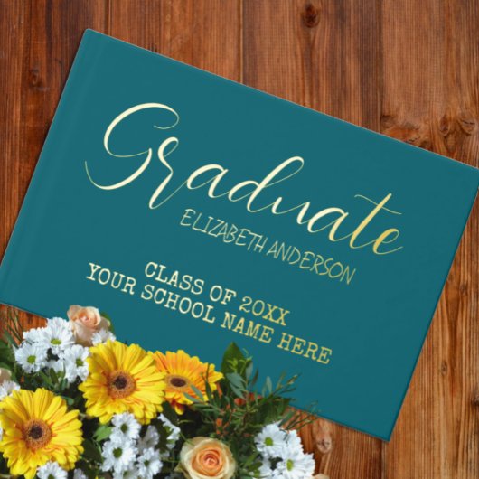 大学院ティール（緑がかった色） ゲストブック