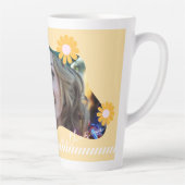 大学院デイジー写真ベージュ カフェラテマグ (右)