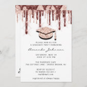 大学院ドリップバラ金ゴールドキャップ3DグラムWHite 招待状 (正面/裏面)