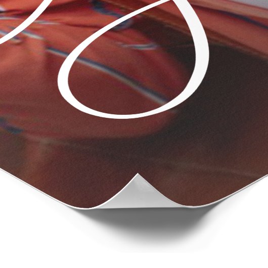 大学院パーソナライズされたのスクリプト写真 ポスター (角)