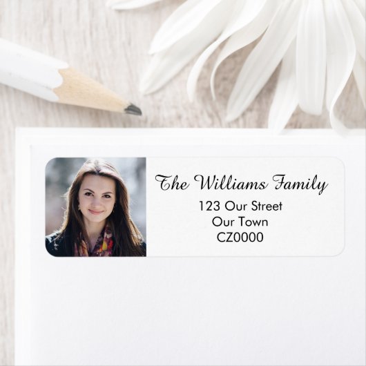 大学院パーソナライズされたの写真アドレス ラベル (インサイチュ)