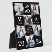 大学院パーソナライズされたブラックフォトコラージュPl フォトプラーク (側面)