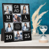 大学院パーソナライズされたブラックフォトコラージュPl フォトプラーク (側面)