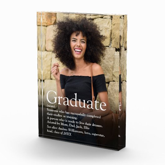 大学院パーソナライズされた写真定義引用文 フォトブロック (右)