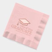 大学院パーソナライズされた名授与 箔ナプキン (左)