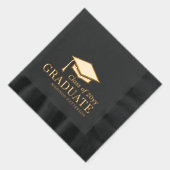 大学院パーソナライズされた名授与 箔ナプキン (右)