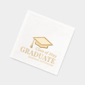 大学院パーソナライズされた名授与 箔ナプキン (左)