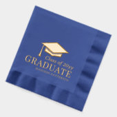 大学院パーソナライズされた名授与 箔ナプキン (左)
