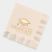 大学院パーソナライズされた名授与 箔ナプキン (左)