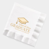 大学院パーソナライズされた名授与 箔ナプキン (左)