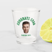 大学院パーティーカスタム文字写真卒業 ショットグラス (正面)