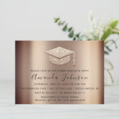 大学院パーティー学生バラ金ゴールド学士号 招待状 (スタンド正面)