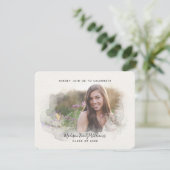 大学院パーティー4 Photo Script水彩画 招待状 (スタンド正面)