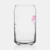 大学院ピンクグリッター卒業キャップ追加ネームclas ガラス缶 (左)