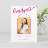 大学院フォトアーチピンクのスクリプト 案内状 (スタンド正面)