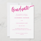 大学院フォトアーチピンクのスクリプト 案内状 (裏面)