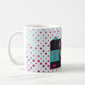 大学院フォトカメラヴィンテージアートトレンディーかわいい コーヒーマグカップ (左)