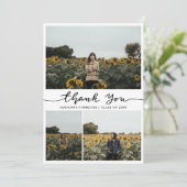 大学院フォトコラージュありがとうスクリプト サンキューカード (スタンド正面)