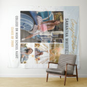 大学院フォトコラージュ卒業モダン背景 タペストリー (インサイチュ(横))