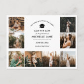 大学院フォトコラージュ日付の保存 ポストカード (正面)