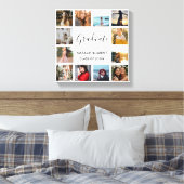 大学院フォトコラージュ白黒卒業 キャンバスプリント (インサイチュ (寝室))