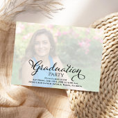 大学院フォトコラージュ黒と金ゴールドシンプル 案内状