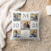 大学院フォトコラージュMonogram Keepsake クッション (ブランケット)