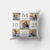 大学院フォトコラージュMonogram Keepsake クッション (裏面)