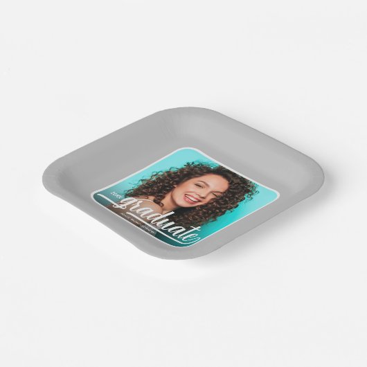 大学院フォトスはっきりしたクリプト卒業 ペーパープレート (傾斜あり)