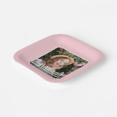 大学院フォトスクリプはっきりしたトピンク卒業 ペーパープレート (傾斜あり)