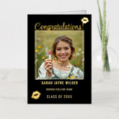 大学院フォトフォイルおめでとうカード 箔シーズンカード (正面)
