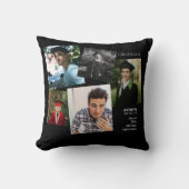 大学院フォトブラックモノグラム2装飾用クッション クッション (正面)