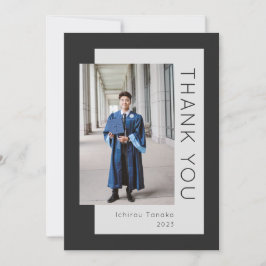 大学院フォトブラック2023サンキューカード サンキューカード