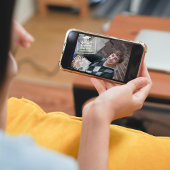 大学院フォトモダントレンディーモダン金ゴールドスタンプ 招待状