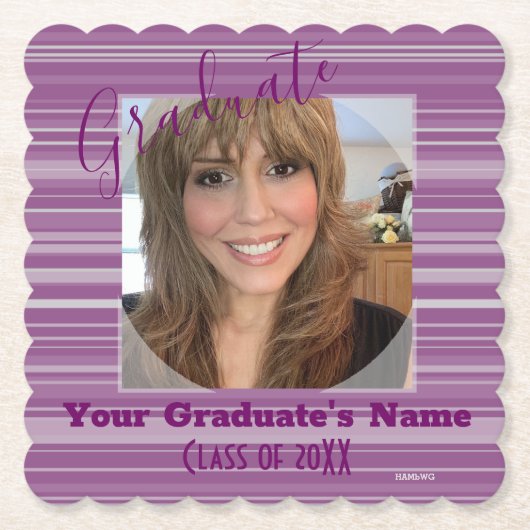 大学院フォト紙コースターHAMbyWG ペーパーコースター (正面)