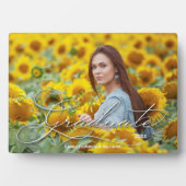 大学院フラムレス写真卓上 フォトプラーク (正面)