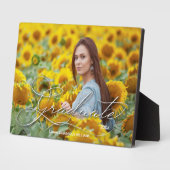 大学院フラムレス写真卓上 フォトプラーク (側面)