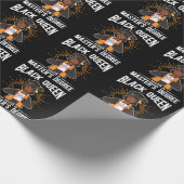 大学院ブラッククイーン卒業マスター学位 ラッピングペーパー (角)