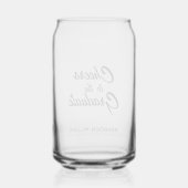 大学院ブラックスクリプトタイポグラフィへの応援 ガラス缶 (裏面)