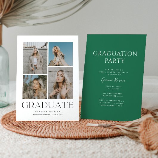 大学院プレステージ卒業写真招待状 招待状